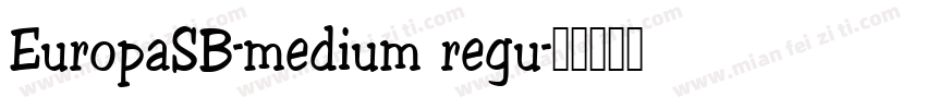 EuropaSB-medium regu字体转换